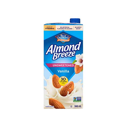 Almond Milk, Almond Breeze, Vanilla - Unsweetened