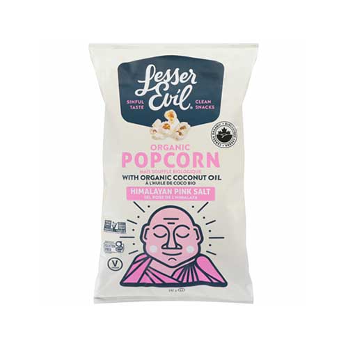 LesserEvil Organic Popcorn - Himalayan Pink Salt