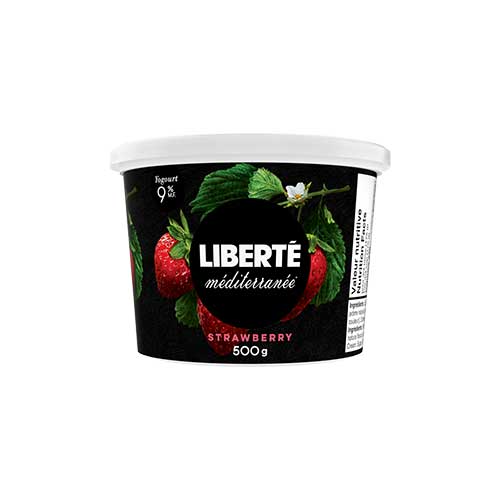 Liberté Méditerranée Yogurt - Strawberry 9%