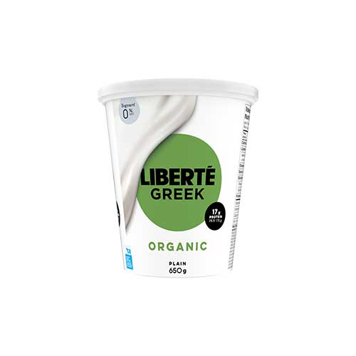 Liberté Organic Greek Yogurt - Plain 0%