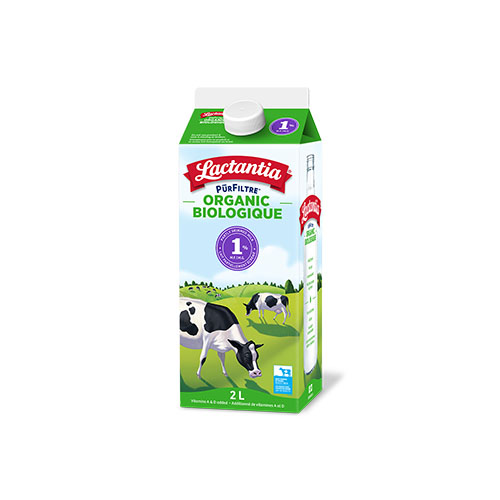 Milk, ORGANIC, Lactantia PūrFiltre, 1%, 2L