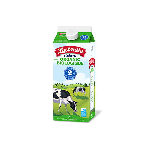 Milk, ORGANIC, Lactantia PūrFiltre, 2%, 2L