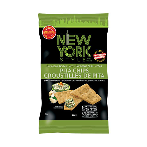 New York Style Pita Chips – Parmesan, Garlic & Herb