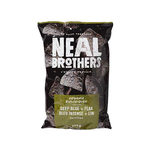 Neal Brothers Organic Tortilla Chips - Deep Blue & Flax