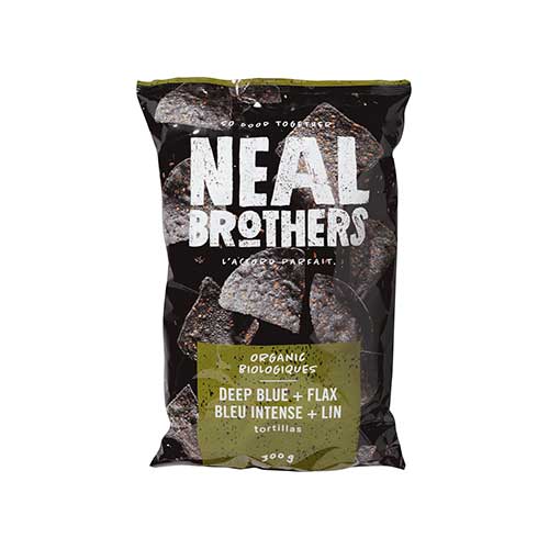 Neal Brothers Organic Tortilla Chips – Deep Blue & Flax