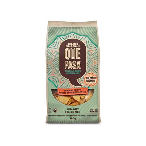 Que Pasa Thin & Crispy Tortilla Chips – Sea Salt