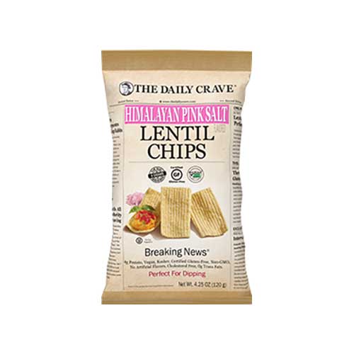 The Daily Crave Lentil Chips – Himalayan Pink Salt