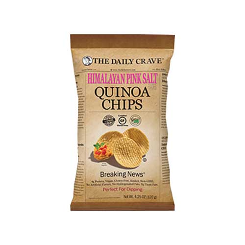 The Daily Crave Quinoa Chips – Himalayan Pink Salt