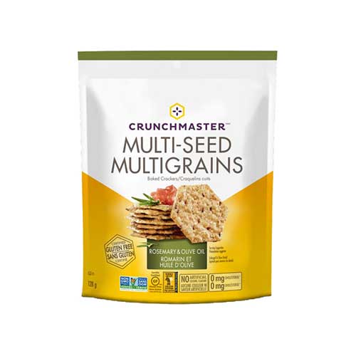 Crunchmaster Multi-Seed Baked Crackers – Rosemary & Olive Oil