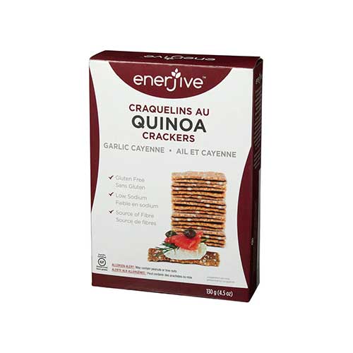 Enerjive Quinoa Crackers - Garlic Cayenne
