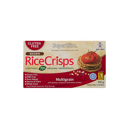 Hot-Kid SuperSlim Brown Rice Crisps - Multigrain