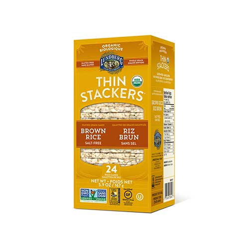 Lundberg Thin Stackers – Brown Rice Cakes – Unsalted