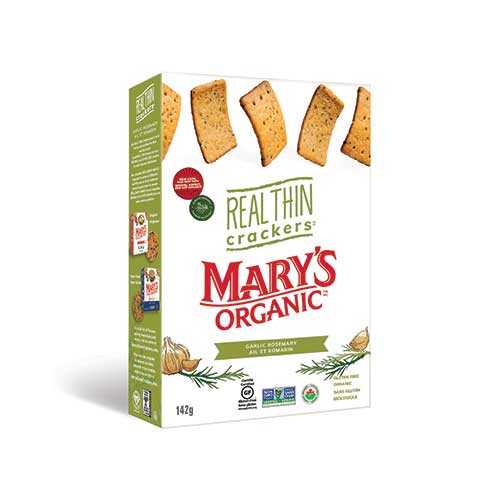 Mary’s Organic Real Thin Crackers – Garlic Rosemary