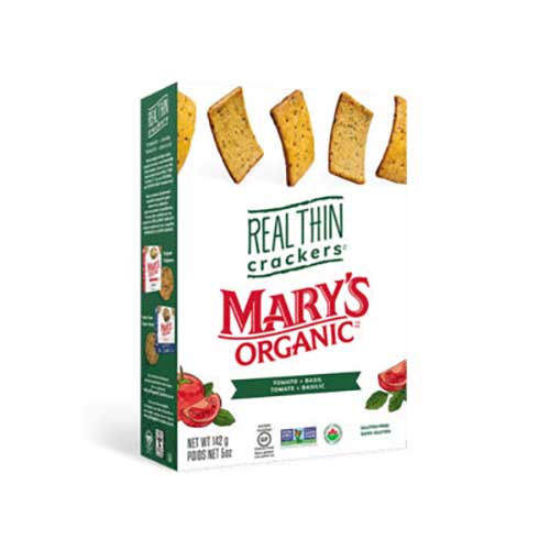 Mary's Organic Real Thin Crackers - Tomato Basil