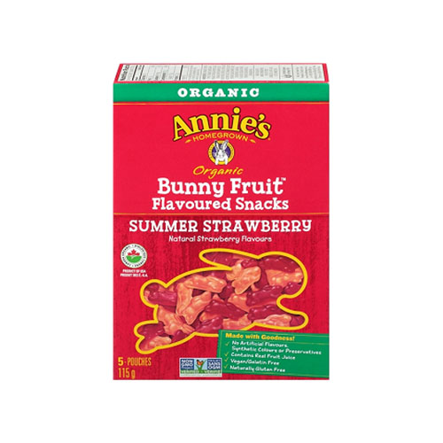 Annie’s Organic Bunny Fruit Flavoured Snacks – Summer Strawberry