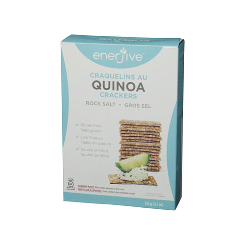 Enerjive Quinoa Crackers – Rock Salt