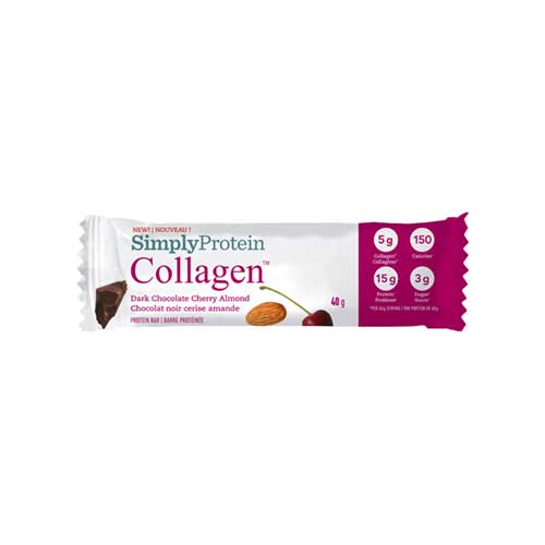SimplyProtein Collagen Bar – Dark Chocolate Cherry Almond