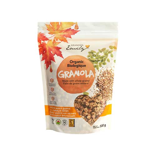 Grandma Emily Organic Granola – Maple Quinoa with Pumpkin Seeds