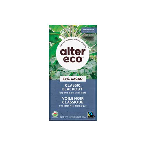 Alter Eco Organic Chocolate – Classic Blackout 85%