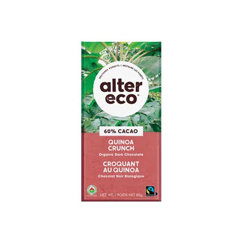Alter Eco Organic Chocolate – Quinoa Crunch 60%
