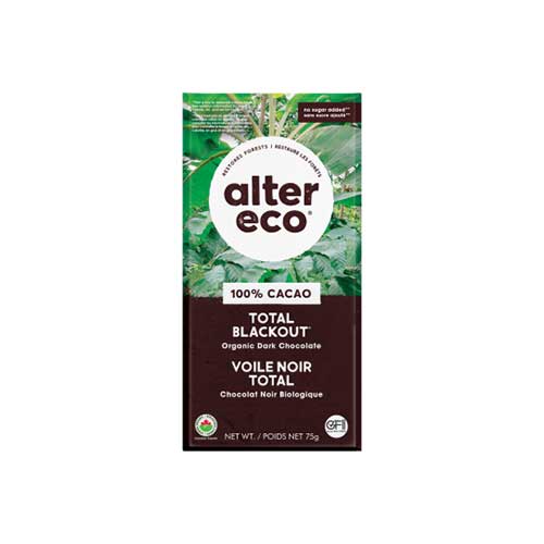 Alter Eco Organic Chocolate – Total Blackout 100%