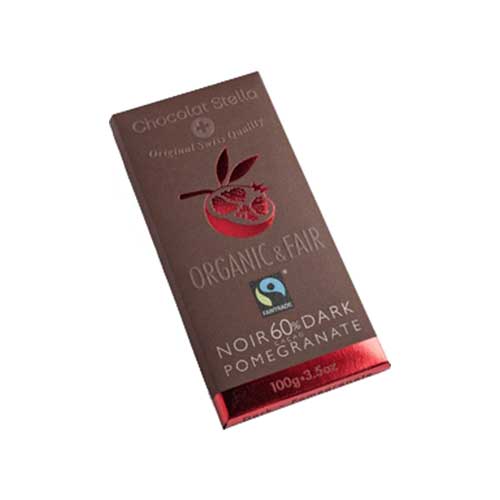 Chocolat Stella Dark Chocolate - Pomegranate