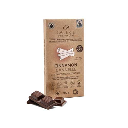 Galerie au Chocolat Dark Chocolate - Cinnamon 72%