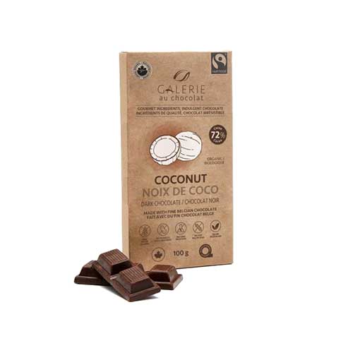 Galerie au Chocolat Dark Chocolate - Coconut 72%