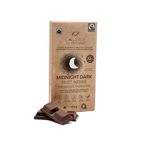 Galerie au Chocolat Dark Chocolate - Midnight Dark 72%