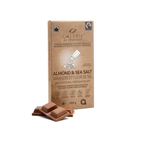 Galerie au Chocolat Milk Chocolate - Almond & Sea Salt