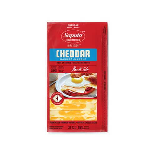 Saputo Sliced Cheese – Marble Cheddar