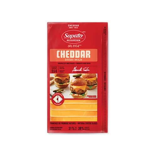 Saputo Sliced Cheese – Mild Cheddar