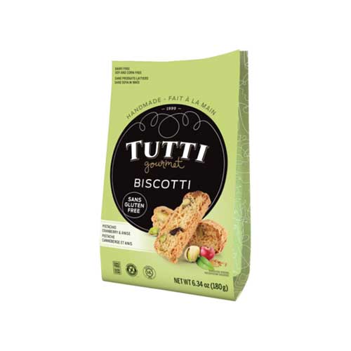 Tutti Gourmet Handmade Biscotti – Pistachio, Cranberry & Anise