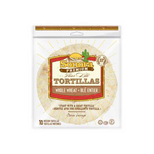 Sonora Flour Tortillas - Whole Wheat - Large 10"
