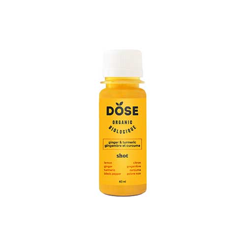 Dose Organic Cold Pressed Shot – Ginger & Turmeric