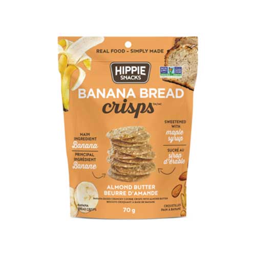 Hippie Snacks - Banana Bread Crisps - Almond Butter