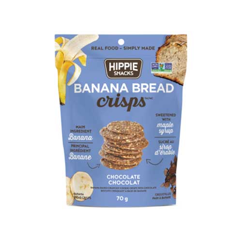 Hippie Snacks - Banana Bread Crisps - Chocolate