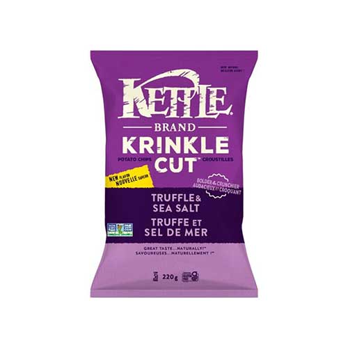 Kettle Brand Krinkle Cut Potato Chips – Truffle & Sea Salt