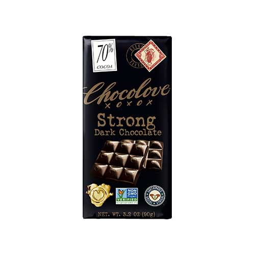 Chocolove Chocolate Bar – Strong Dark Chocolate
