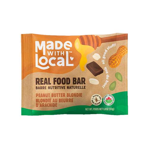 Made With Local Real Food Bar – Peanut Butter Blondie