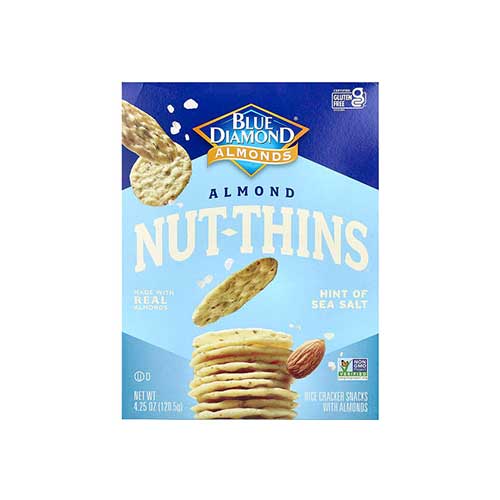 Blue Diamond Almond Nut Thins – Hint of Sea Salt